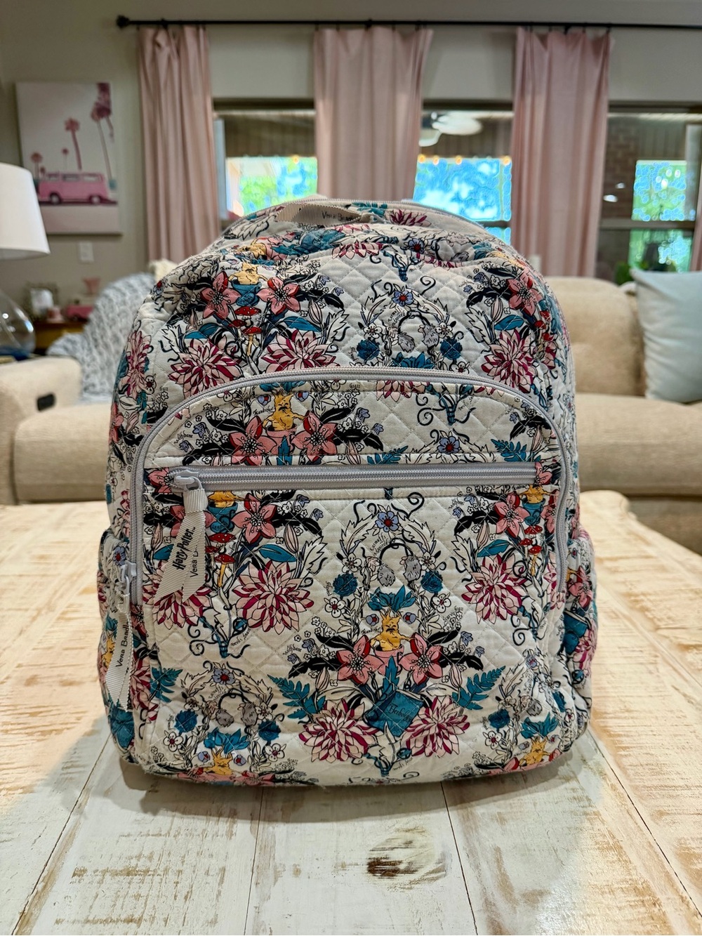Vera Bradley Harry Potter Herbology Large Campus Backpack with Trolley Sleeve